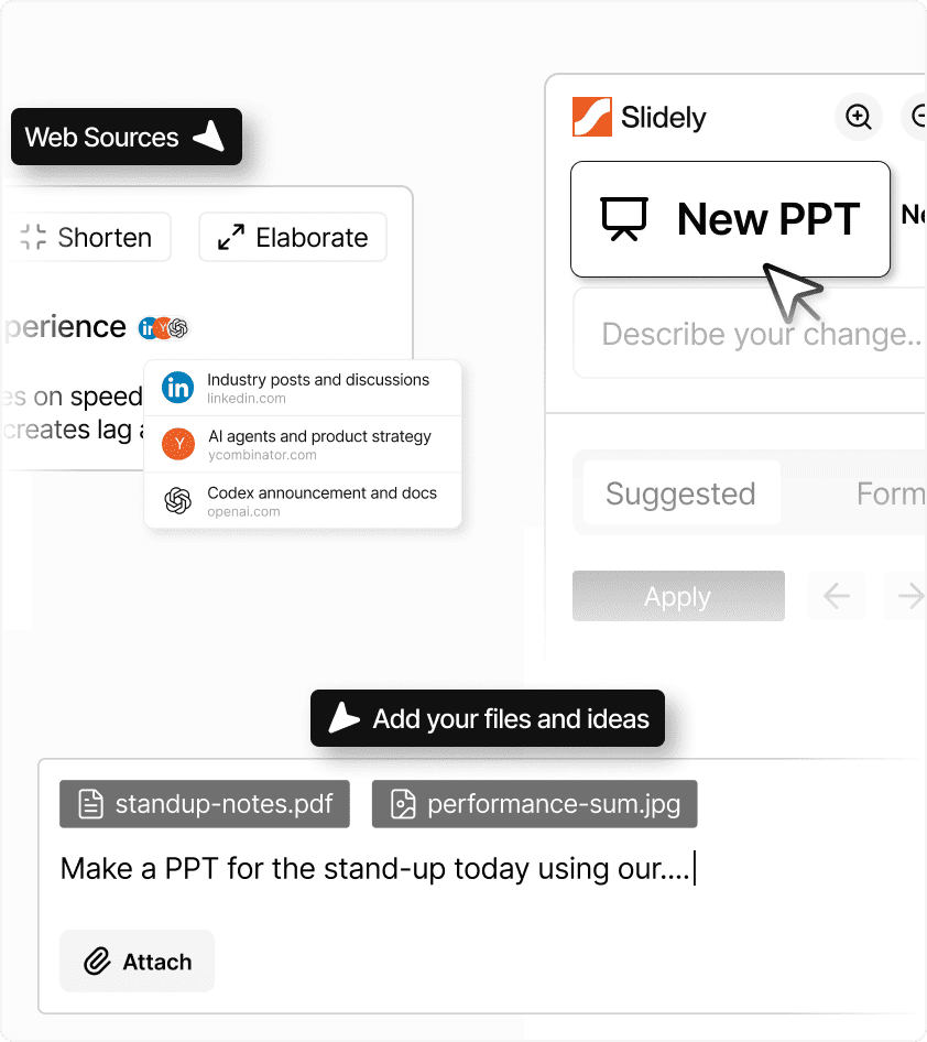 CreatePPT workspace inside PowerPoint
