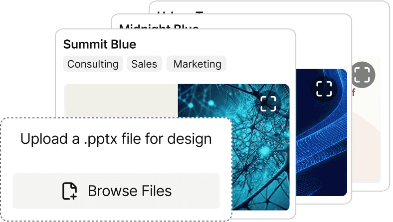 Template upload interface